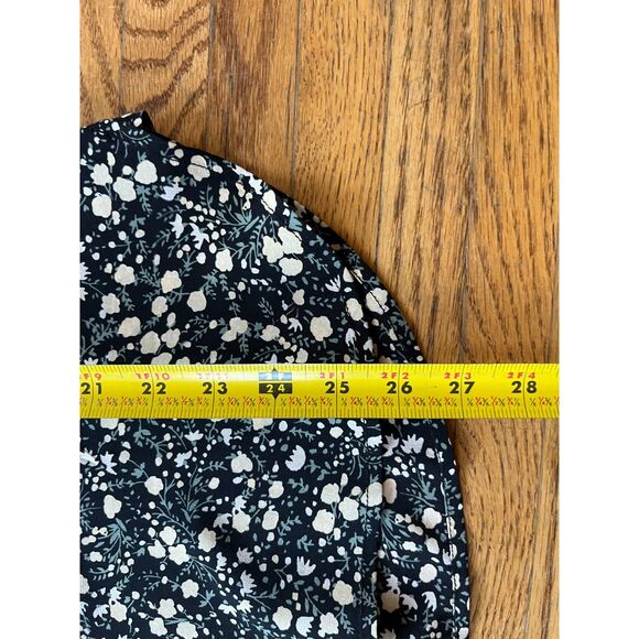 J. CREW Multicolor Classic Floral Button Up Shirt Top    Women's Size 10 - Picture 8 of 10